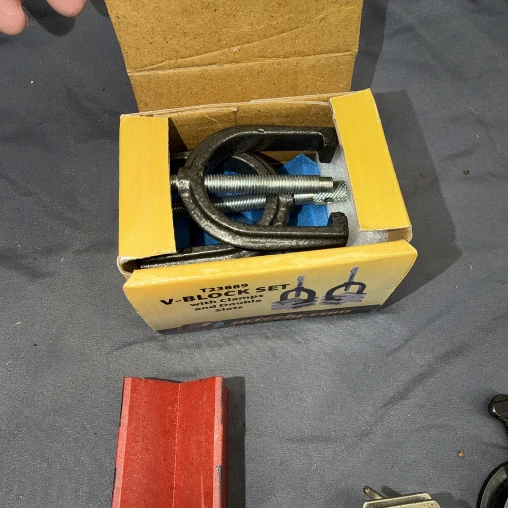 Clamp And V Block Set Grizzly